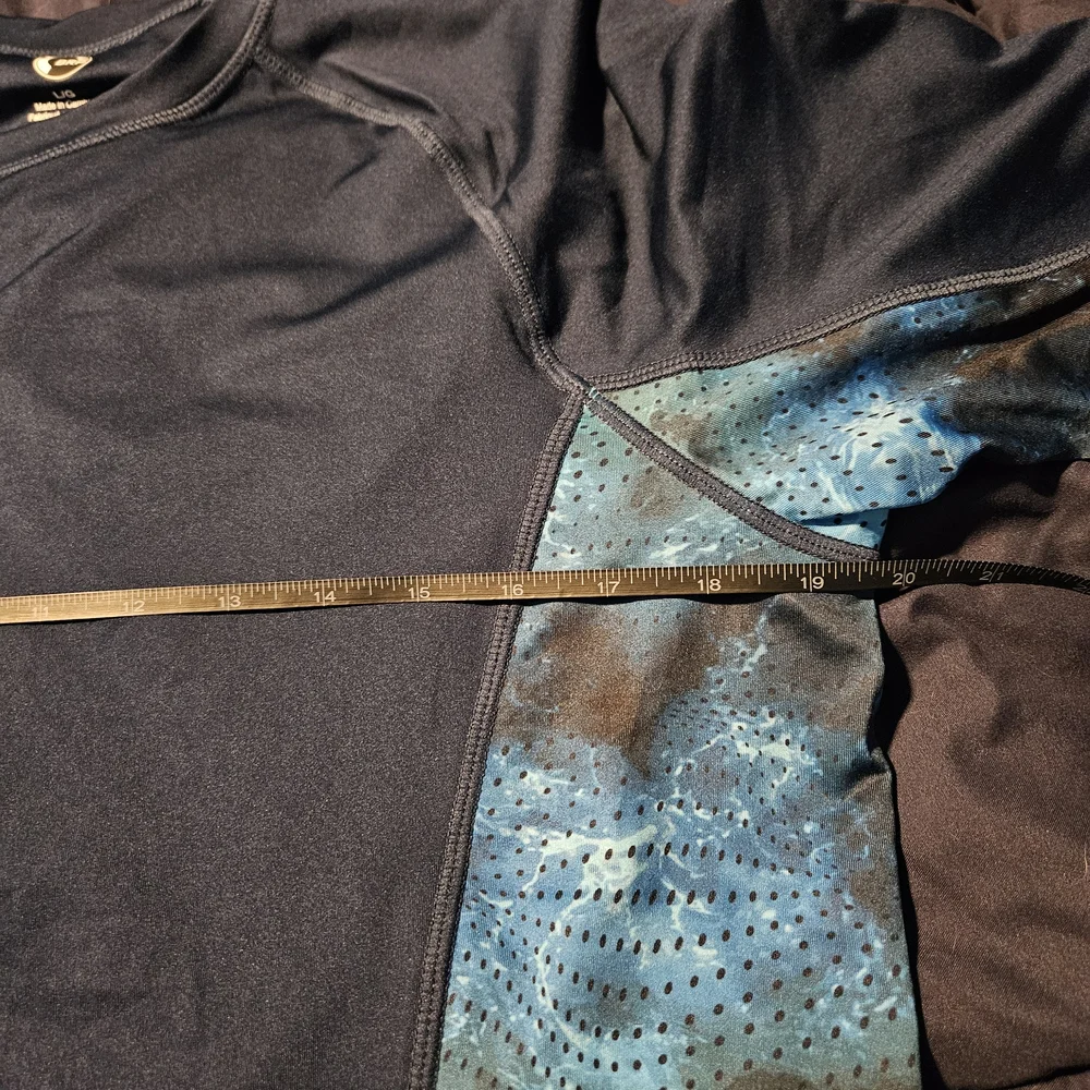 Sea-Doo NWT Men's Rashguard Blue Tee with Mesh Sides size large - Picture 7 of 9